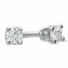 Thumbnail Image 0 of 0.10 CT. T.W. Diamond Solitaire Stud Earrings in 14K White Gold (J/I3)