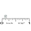 0.20 CT. T.W. Diamond Solitaire Crown Royal Stud Earrings in 14K White Gold (I-J/I2-I3)