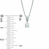 Thumbnail Image 2 of 0.15 CT. Diamond Solitaire Crown Royal Pendant in 14K White Gold (I-J/I2-I3)