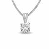 Thumbnail Image 1 of 0.33 CT. Diamond Solitaire Crown Royal Pendant in 14K White Gold (I-J/I2-I3)