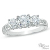 Thumbnail Image 1 of 1.50 CT. T.W. Diamond Three Stone Past Present Future Ring in 14K White Gold