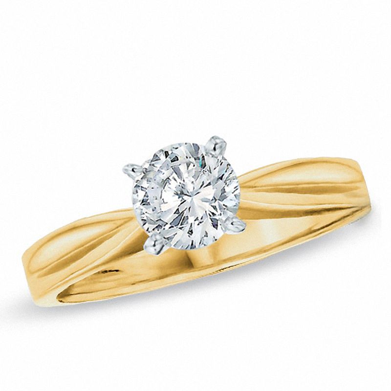 0.70 CT. Certified Prestige® Diamond Solitaire Engagement Ring in 14K Gold (J/I1)