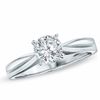 Thumbnail Image 1 of 0.70 CT. Prestige Certified Diamond Solitaire Engagement Ring in 14K White Gold (I-J/I1)