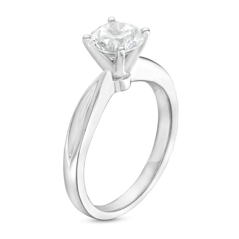 Main Image 3 of 1.00 CT. Certified Prestige® Diamond Solitaire Engagement Ring in 14K White Gold (J/I1)