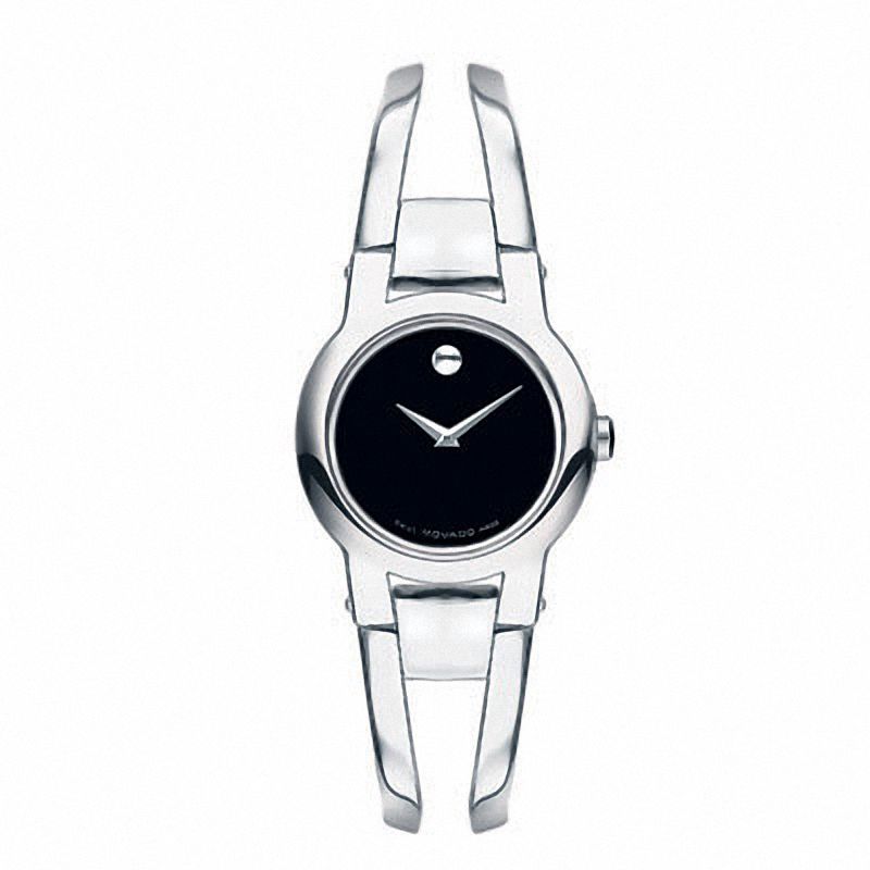 Ladies' Movado Amorosa® Bangle Watch with Black Dial (Model: 0604759)