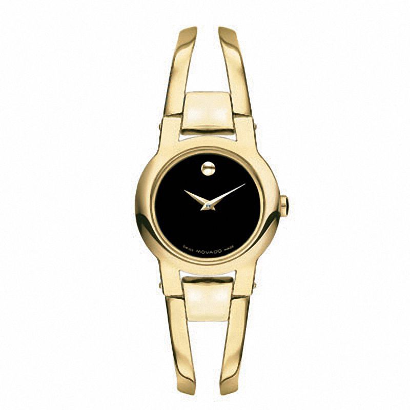 Ladies' Movado Amorosa™ Gold-Tone Bangle Watch (Model: 0604758)