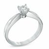 Thumbnail Image 2 of 0.30 CT. Certified Prestige® Diamond Solitaire Engagement Ring in 14K White Gold (J/I1)