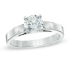 Thumbnail Image 0 of 0.70 CT. Diamond Solitaire Crown Royal Engagement Ring in 14K White Gold (J/I2)