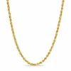 3.0mm Glitter Rope Chain Necklace in Hollow 10K Gold