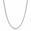 Thumbnail Image 0 of 2.5mm Glitter Rope Chain Necklace in Hollow 10K White Gold - 20"