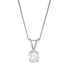 Thumbnail Image 0 of 0.50 CT. Certified Diamond Solitaire Pendant in 14K White Gold (J/I3)