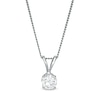 Thumbnail Image 1 of 0.50 CT. Certified Diamond Solitaire Pendant in 14K White Gold (J/I3)