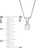 Thumbnail Image 3 of 0.50 CT. Certified Diamond Solitaire Pendant in 14K White Gold (J/I3)