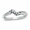 Thumbnail Image 0 of Ladies' 0.14 CT. T.W. Diamond Wedding Band in 14K White Gold