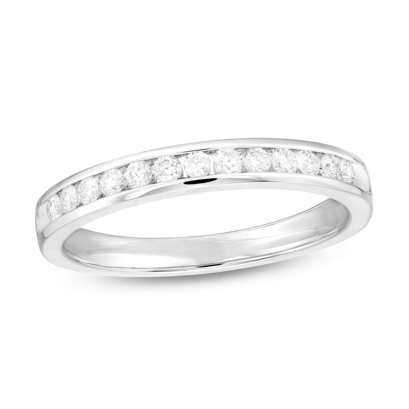 0.25 CT. T.W. Diamond Channel Band in 14K White Gold