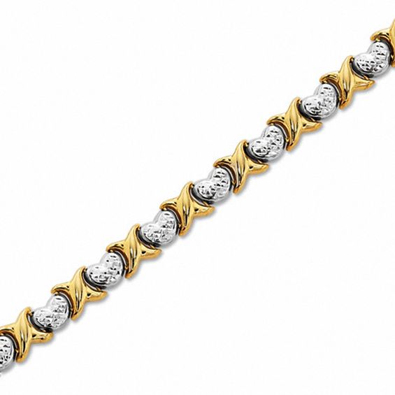 X and on sale heart bracelet