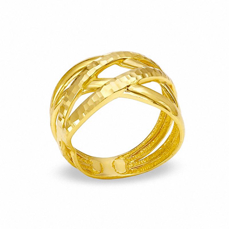 Main Image 2 of 10K Gold Polished Swirl Ring