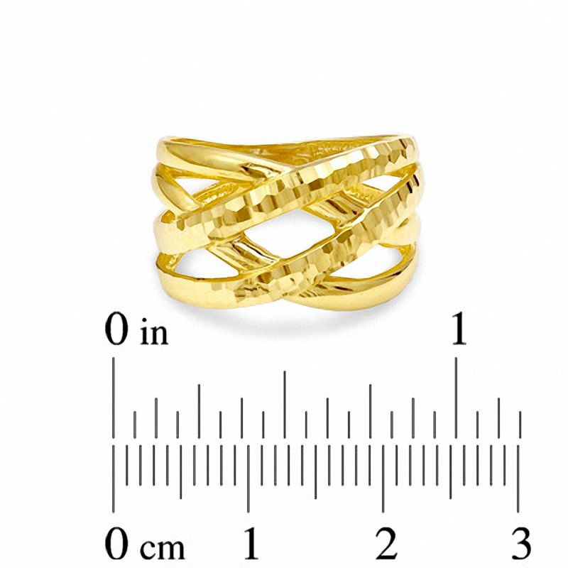 Main Image 3 of 10K Gold Polished Swirl Ring