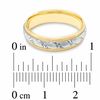 Men's 6.0mm Windmill Wedding Band in 14K Two-Tone Gold - Size 10