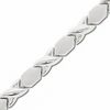Thumbnail Image 1 of 10K White Gold "X" and "O" Stampato Bracelet