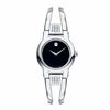 Ladies' Movado Amorosa® Diamond Accent Bangle Watch with Black Dial (Model: 0604982)