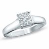 CT. Certified Prestige® Princess-Cut Diamond Solitaire Engagement Ring in 14K White Gold (J/I1