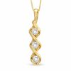Thumbnail Image 1 of 0.33 CT. T.W. Diamond Three Stone Pendant in 14K Gold