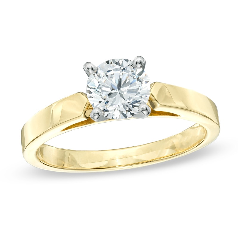 1.50 CT. Diamond Solitaire Crown Royal Engagement Ring in 14K Gold (J/I2)