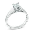 Thumbnail Image 1 of 0.70 CT. Princess-Cut Diamond Solitaire Crown Royal Engagement Ring in 14K White Gold (I-J/I2)