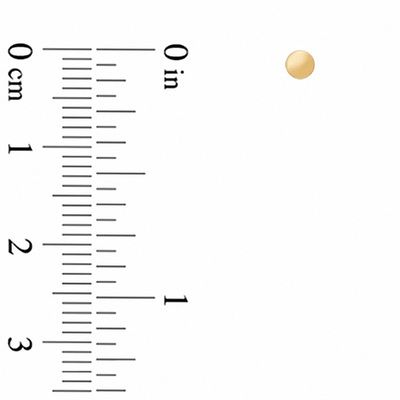 14K Gold Three-Piece Ball Stud Earrings Set