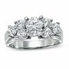 1.50 CT. T.W. Certified Diamond Cluster Engagement Ring in 14K White Gold