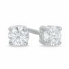 Thumbnail Image 1 of Celebration Canadian Lux® 0.40 CT. T.W. Certified Diamond Earrings in 18K White Gold (H-I/SI2)