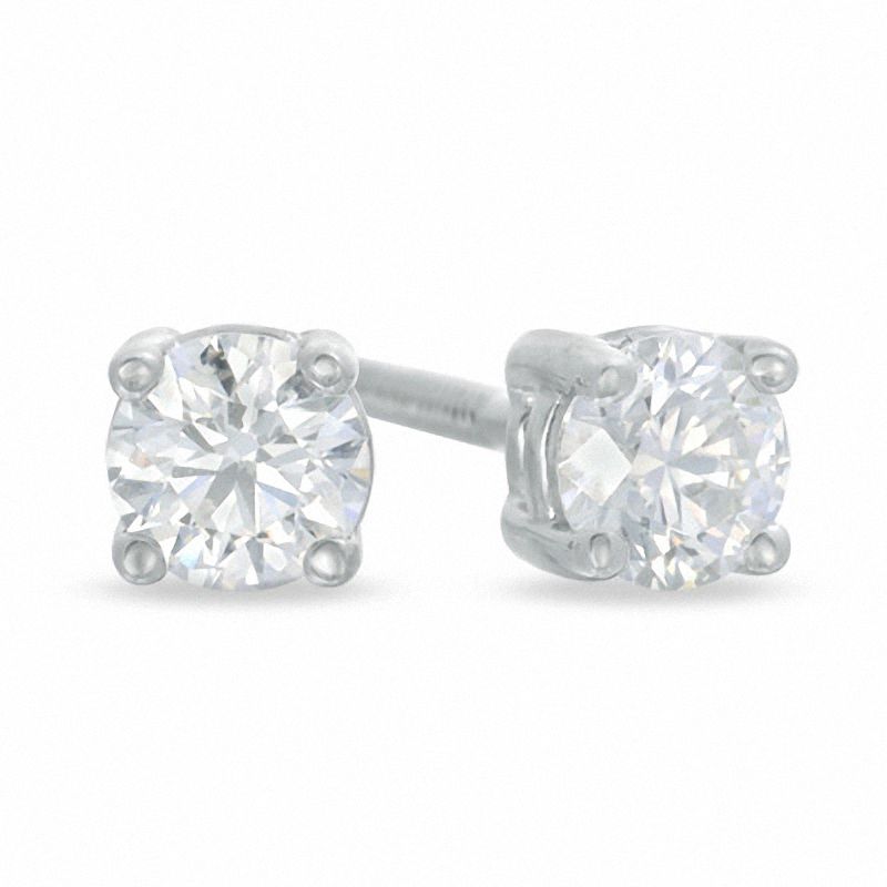 Celebration Canadian Lux® 0.40 CT. T.W. Diamond Earrings in 18K White Gold (H-I/SI2)