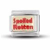 Thumbnail Image 1 of Enamel 'Spoiled Rotten' Italian Charm in Stainless Steel with 18K Gold-Tone Accents