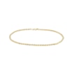 Thumbnail Image 1 of Rope Chain Anklet in Hollow 10K Gold - 10"
