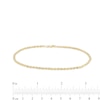 Thumbnail Image 4 of Rope Chain Anklet in Hollow 10K Gold - 10"