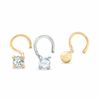 Thumbnail Image 1 of 14K Gold Cubic Zirconia Nose Stud Set