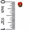 Thumbnail Image 2 of Enamel Ladybug Stud Earrings in 14K Gold