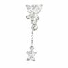 Thumbnail Image 1 of Butterfly Dangle Top Down Belly Button Ring with Cubic Zirconia in Stainless Steel