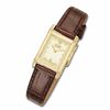 Thumbnail Image 0 of Ladies' Citizen Rectangular Eco-Drive® Watch with Rich Champagne Dial and Gold-Tone Case (Model: EW8282-09P)