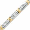 Thumbnail Image 1 of 2.00 CT. T.W. Diamond "X" Bracelet in 10K Gold