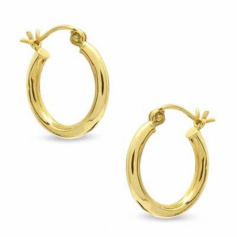 14K Gold 16mm Hoop Earrings|Peoples Jewellers