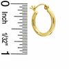 Thumbnail Image 2 of 14K Gold 16mm Hoop Earrings
