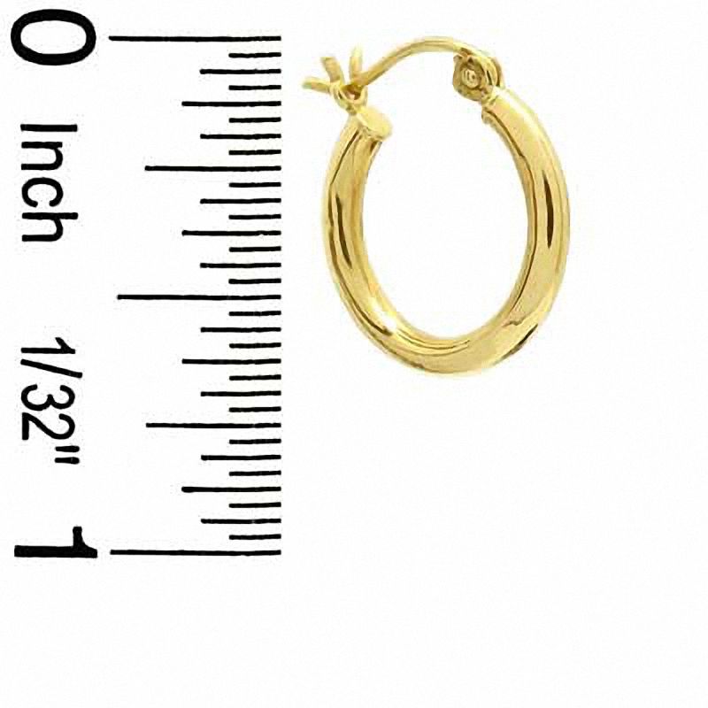 Main Image 2 of 14K Gold 16mm Hoop Earrings
