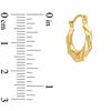 Thumbnail Image 2 of 10K Two-Tone Gold Octagonal Hoop Earrings