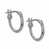 Thumbnail Image 1 of 14K White Gold 10mm Hoop Earrings