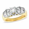 Thumbnail Image 0 of 1.29 CT. T.W. Diamond Past Present Future Ring in 14K Gold