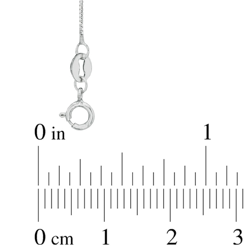 0.52mm Box Chain Necklace in 14K White Gold