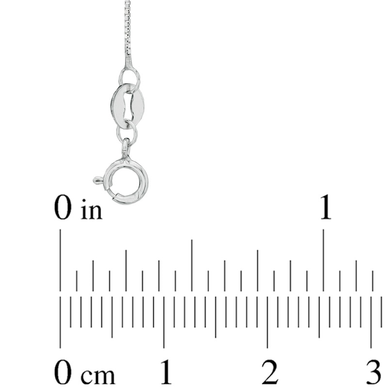 Main Image 2 of 0.52mm Box Chain Necklace in 14K White Gold