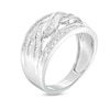 Thumbnail Image 3 of 0.49 CT. T.W. Diamond Swirl Band in 10K White Gold